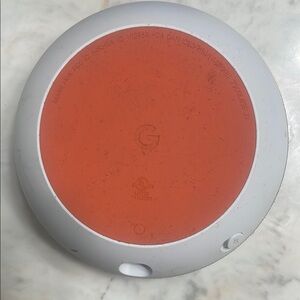 Google Smart Speaker in White and Orange
